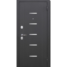 Дверь 7,5 см Гарда Серебро/Велюр белый софт