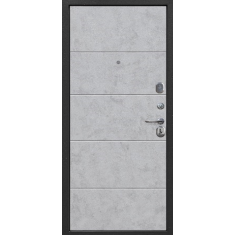 Дверь 7,5 см Гарда Букле черный / Бетон снежный /Бетон графит