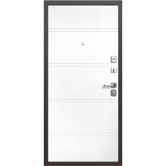 дверь 9 см Антик серебро / Эмалит белый