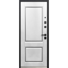 дверь Luxor Классика Муар 7024 /Сатин графит/Эмалит белый